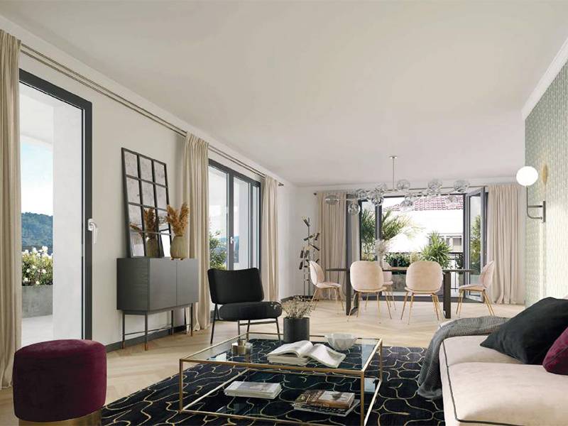 A vendre Appartement toit terrasse vue dégagée Aix centre parc Rambot Arts et; metiers